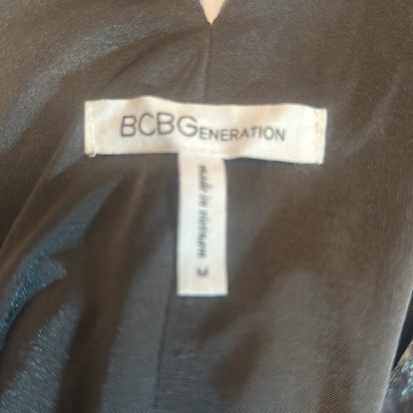 Silver velvet dress long with pockets. Size M - Picture 7 of 7